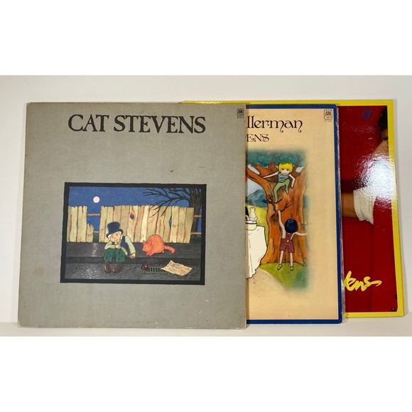 Cat Stevens Other - Cat Stevens Vinyl Record Lot Tea for the Tillerman Teaser and Firecat Izitso 3